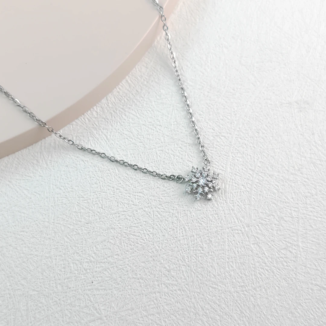 XUPING/旭平首饰 合金项链 春日焕新气质百搭雪花GDJ X000813975A