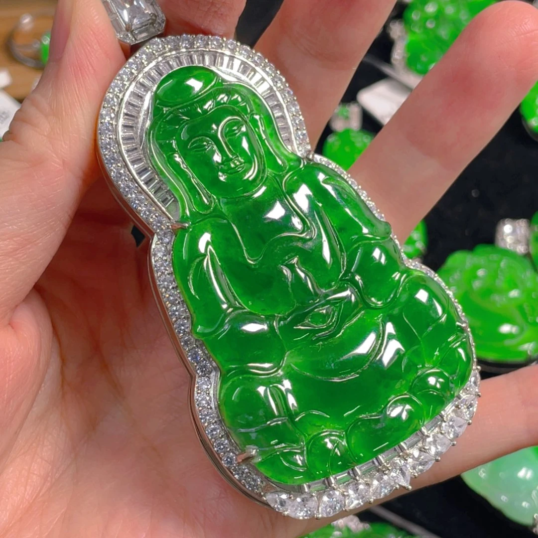 翡翠未镶嵌吊坠(不含链)