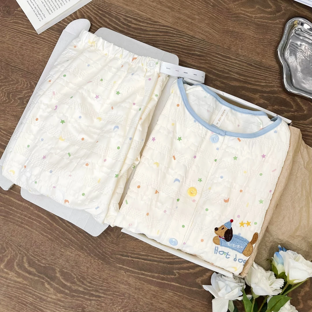 【夏季云朵棉带胸垫】月子服产后哺乳睡衣孕妇喂奶住院服家居服产妇