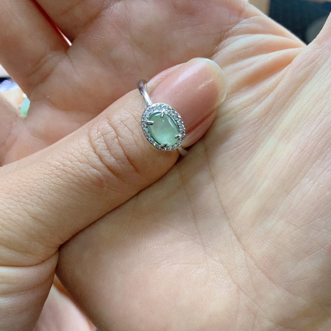 糖***果未镶嵌戒指翡翠缅甸