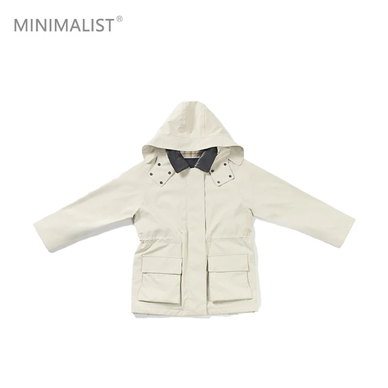 极限民《湫风》秋冬连帽时尚百搭纯色休闲带帽短外套W4415O2128