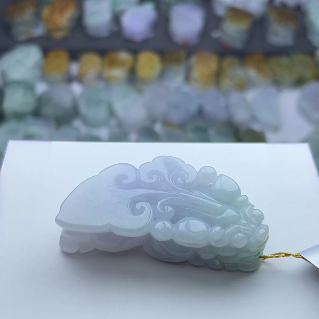 翡翠颈饰18K金镶嵌貔貅
