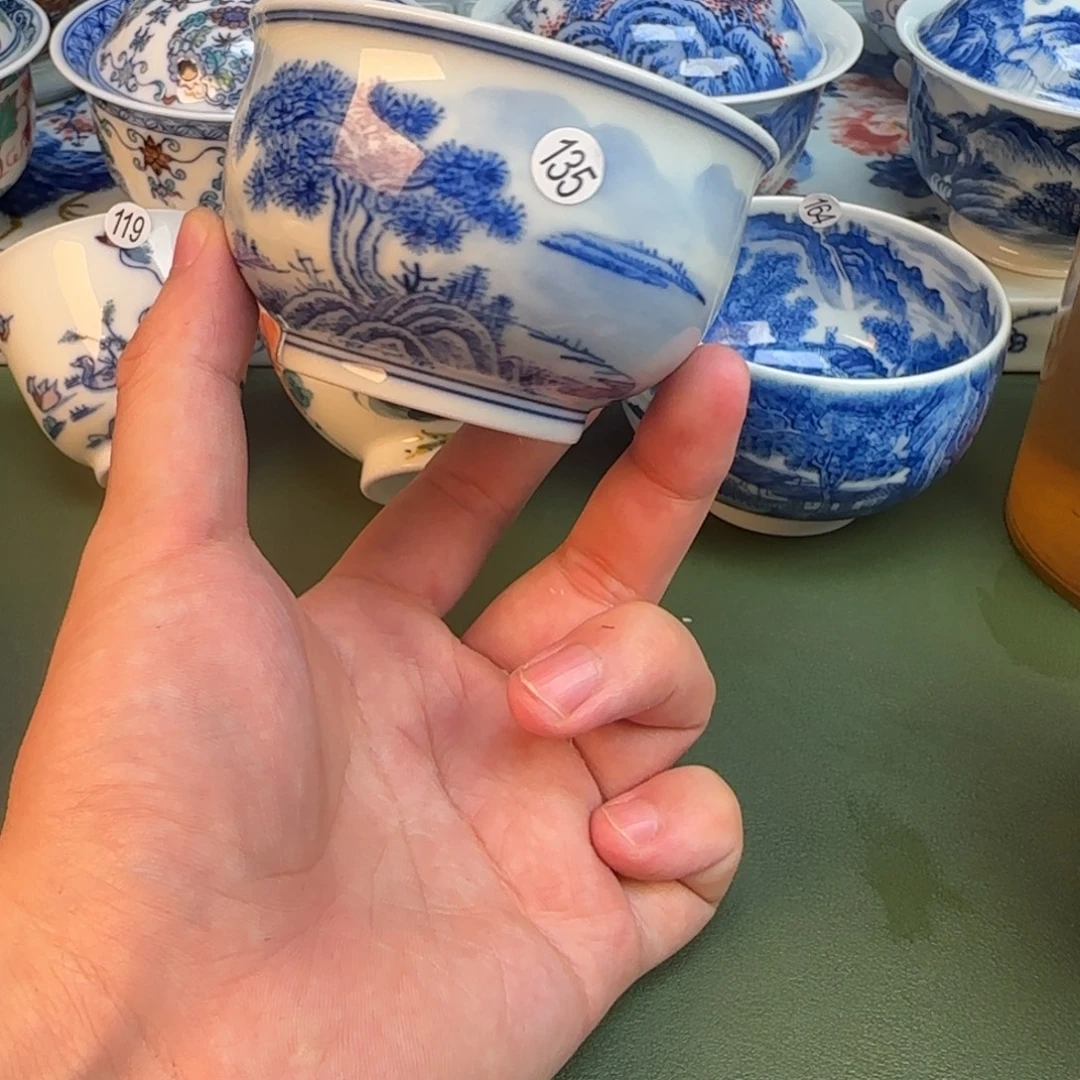 彦祖纯手工手绘茶具135