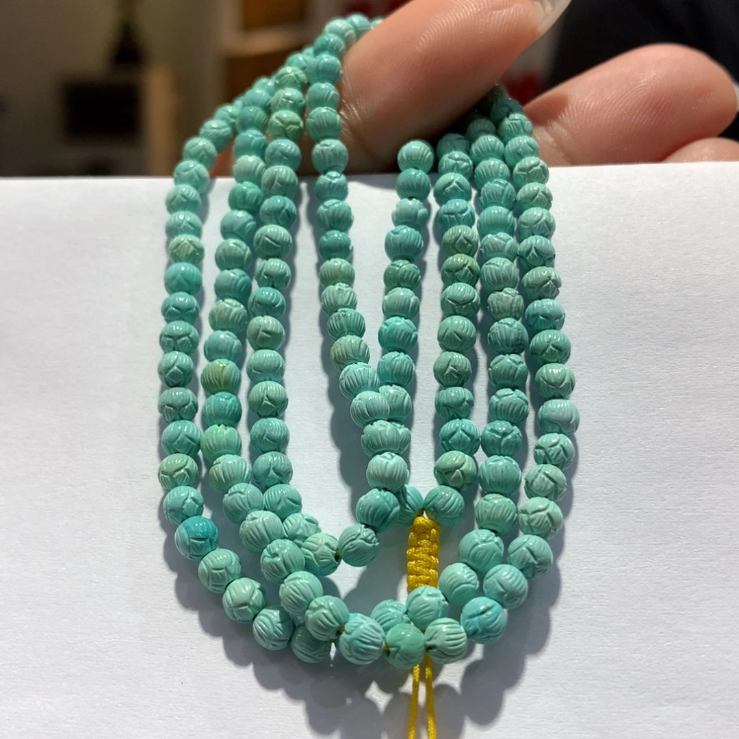 未镶嵌绿松石长链