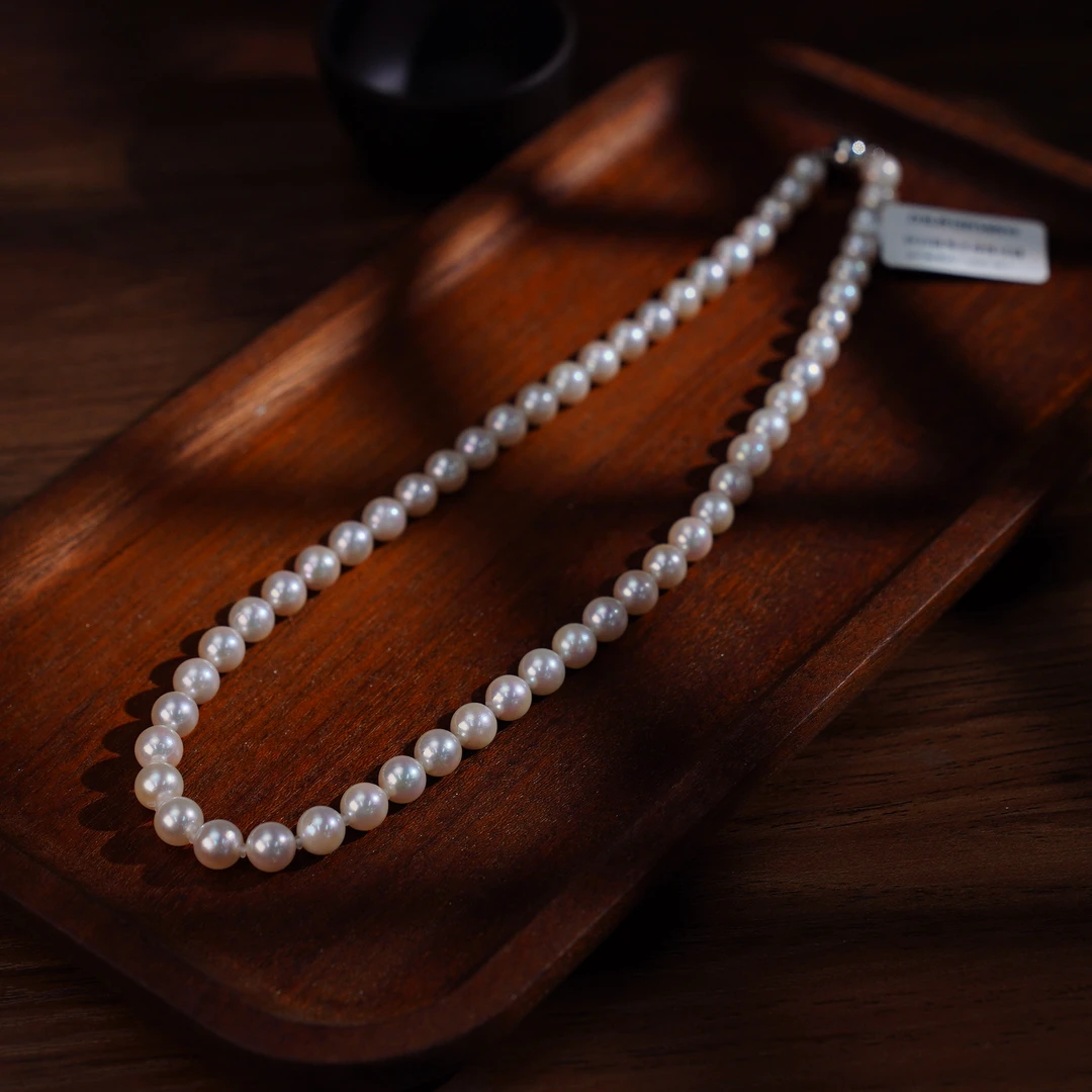 【睿泽赏宝】S925海水akya珍珠项链 7-8mm KT0630006