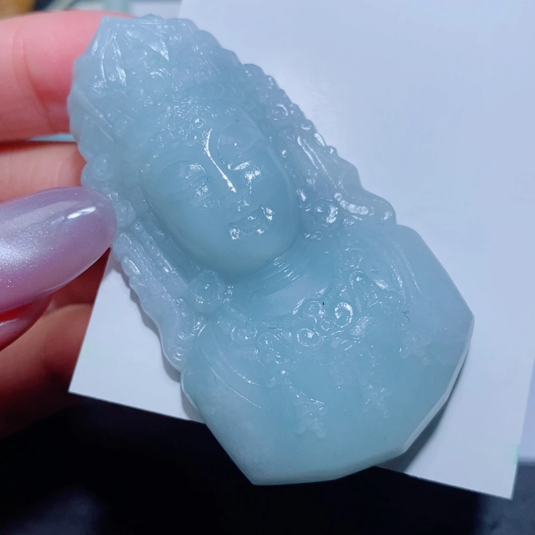 定制翡翠未镶嵌定制翡翠毛货挂件