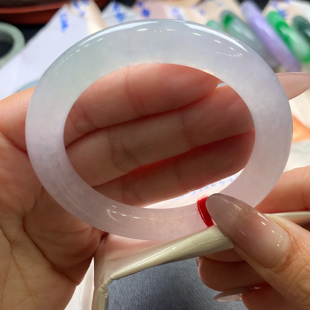 栀***。未镶嵌手镯翡翠55.3圆