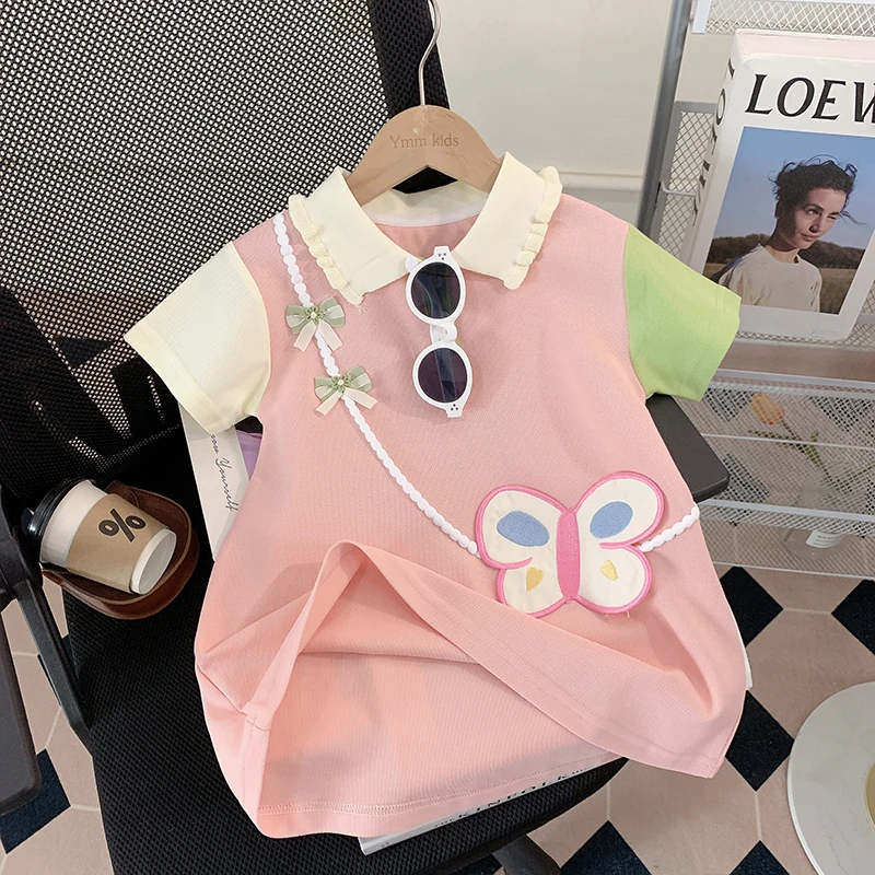 【米家原创】女童连衣裙夏装2025新款洋气小童夏季公主宝宝polo裙子