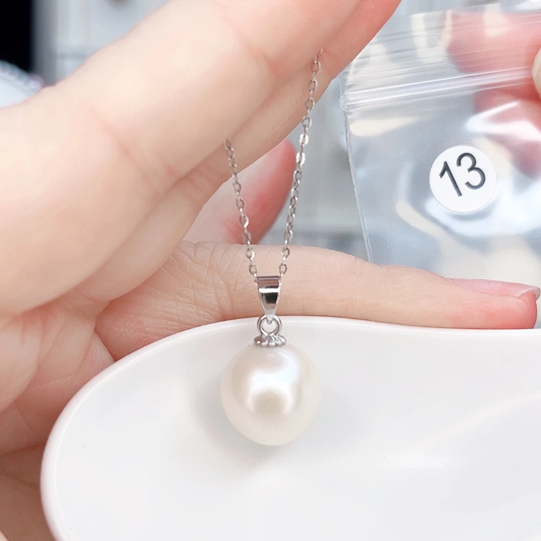 合金淡水珍珠吊坠(赠链)