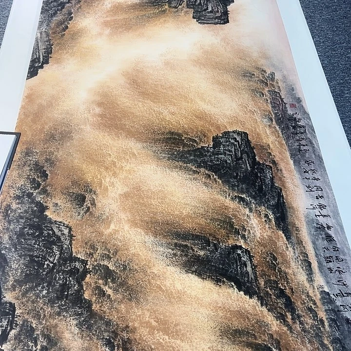 手绘作品全场放大楼