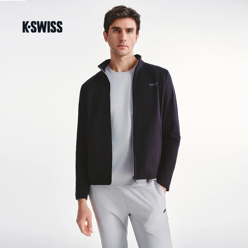 KSWISS盖世威外套男 25春季新款运动时尚潮流保暖针织上衣1011484