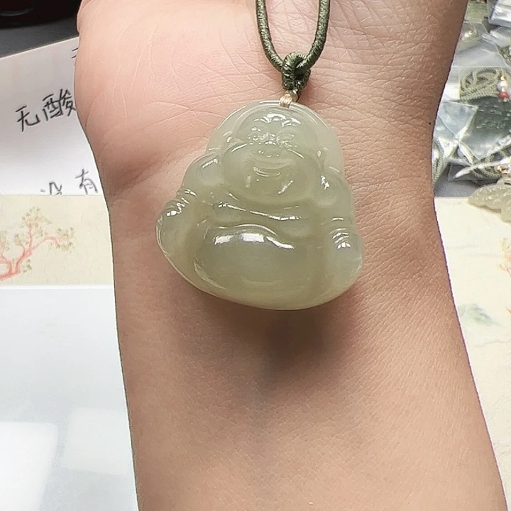 和田玉未镶嵌颈饰23