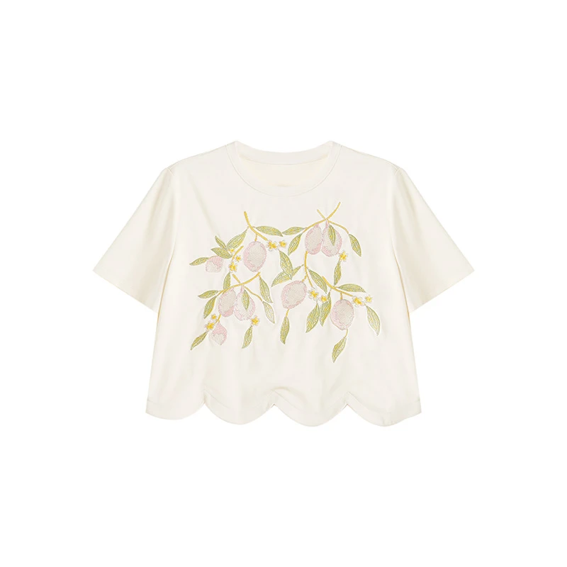 【高高甄选】夏季宽松中国风印花时尚圆领T恤G242T1003Z