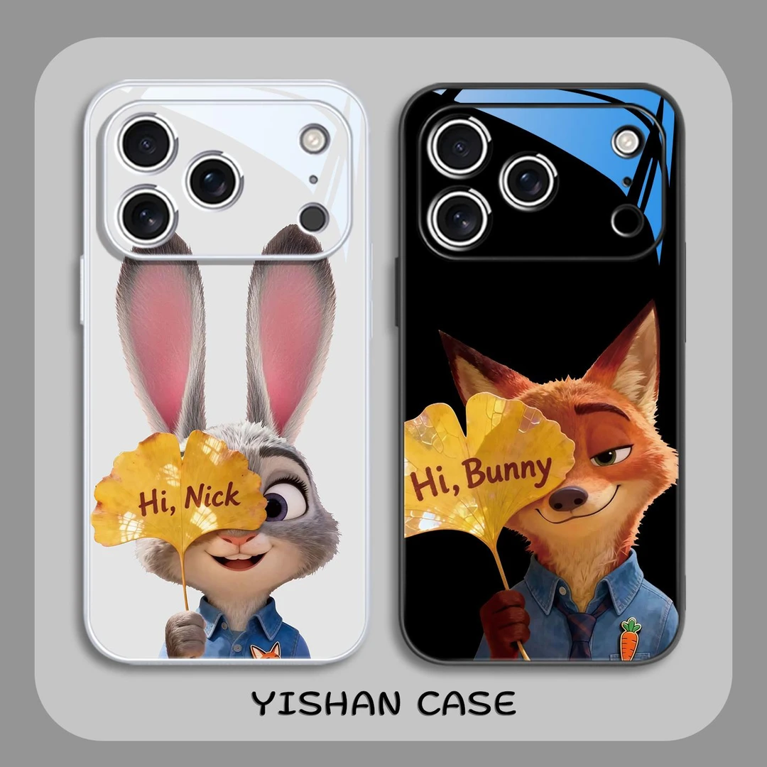 适用朱迪尼克手机壳个性苹果17promax情侣iPhone16疯狂动物手机壳