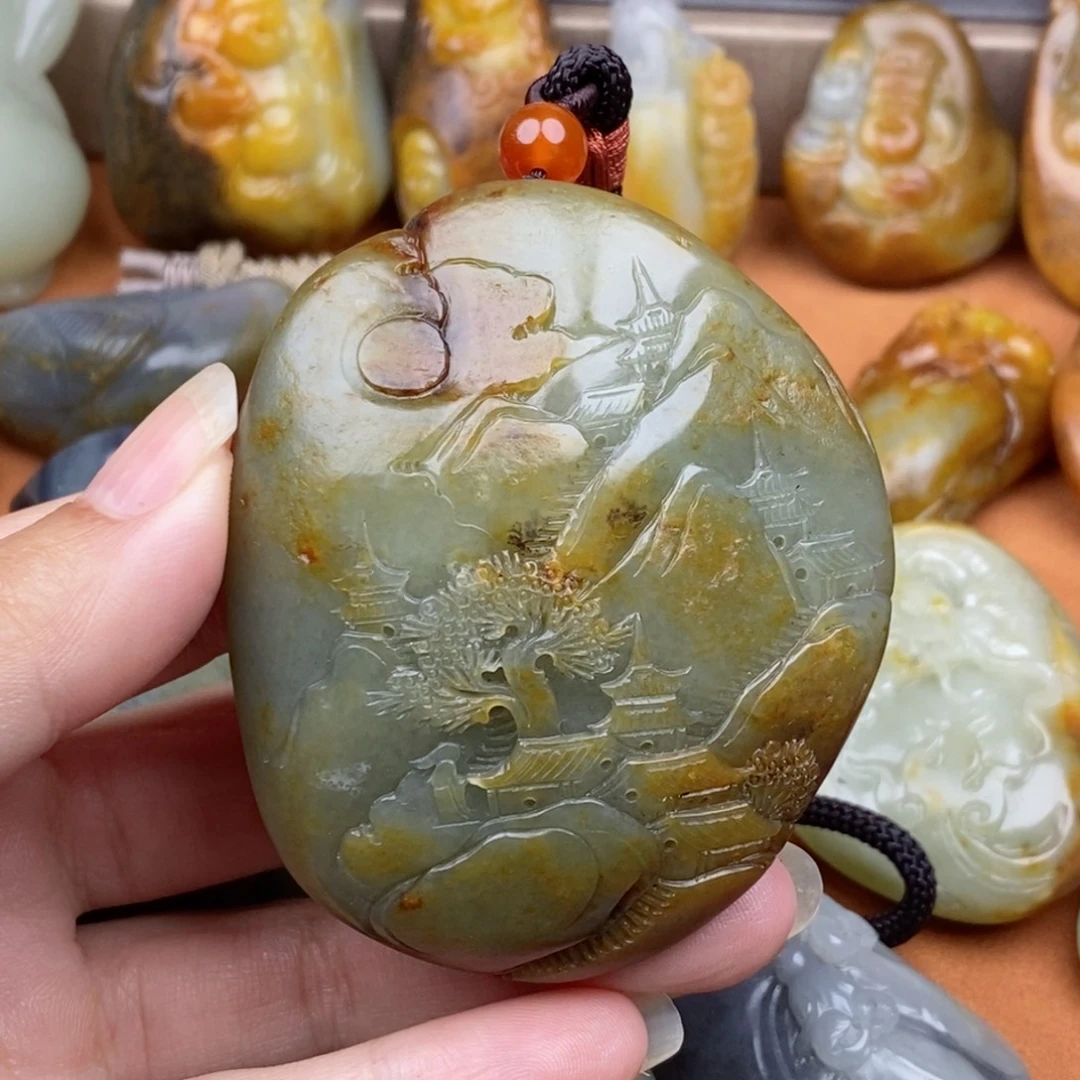 吊坠(不含链)未镶嵌和田玉
