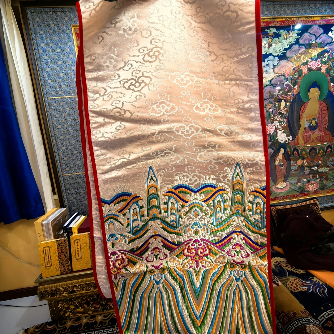 种菩提·白色长两米三 吉祥桌旗