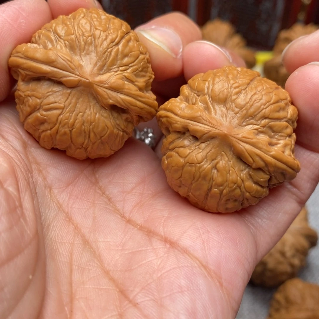 文玩核桃把件全品毕业乾隆磨35尺