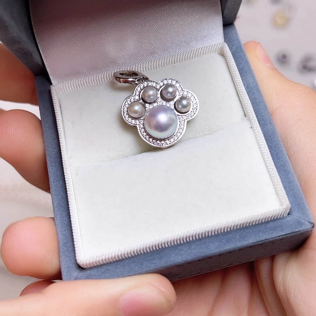 海水珍珠颈饰银S925镶嵌