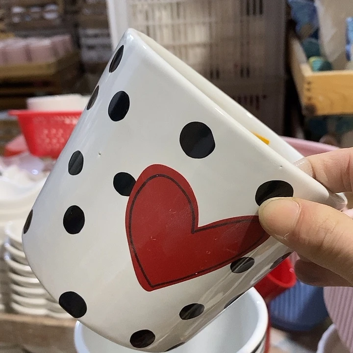 摆件陶陶盆有孔 瑕疵介意勿拍