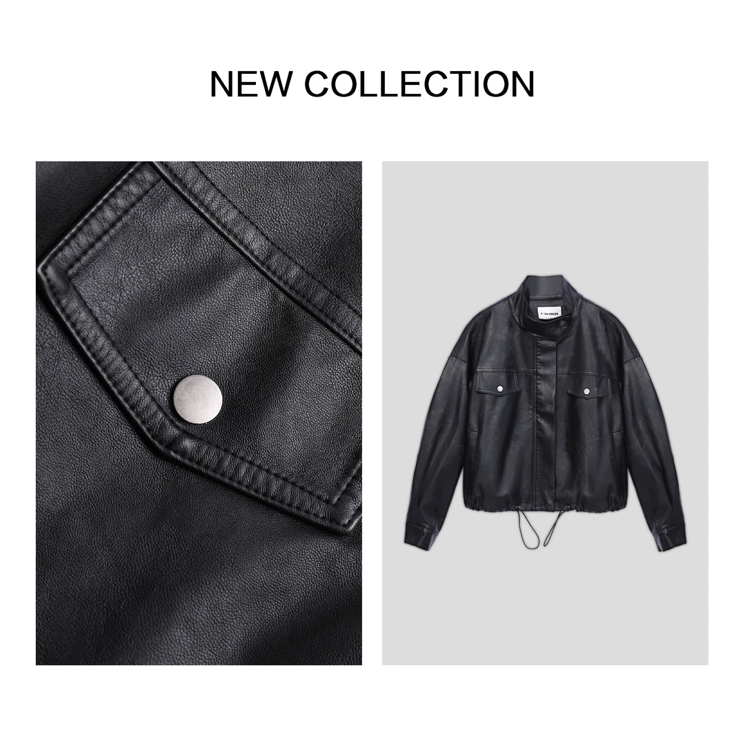 【云云专属】W5F36012B 春季时尚 纯色休闲夹克