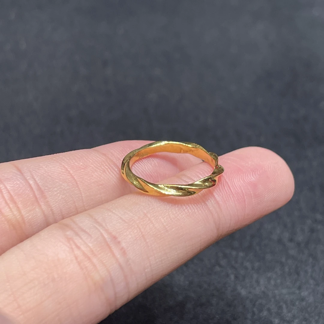 【SG】足金钻石莫比乌斯环轻奢百搭戒指