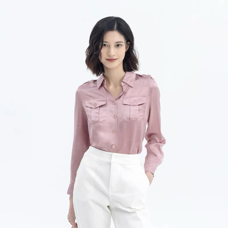 【81529】#时尚百搭翻领衬衫上衣