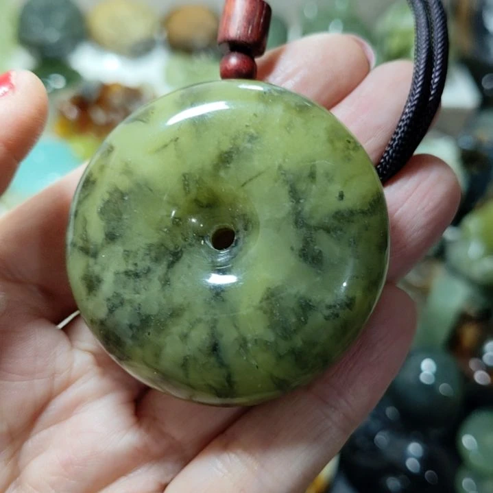 岫玉平安扣未镶嵌