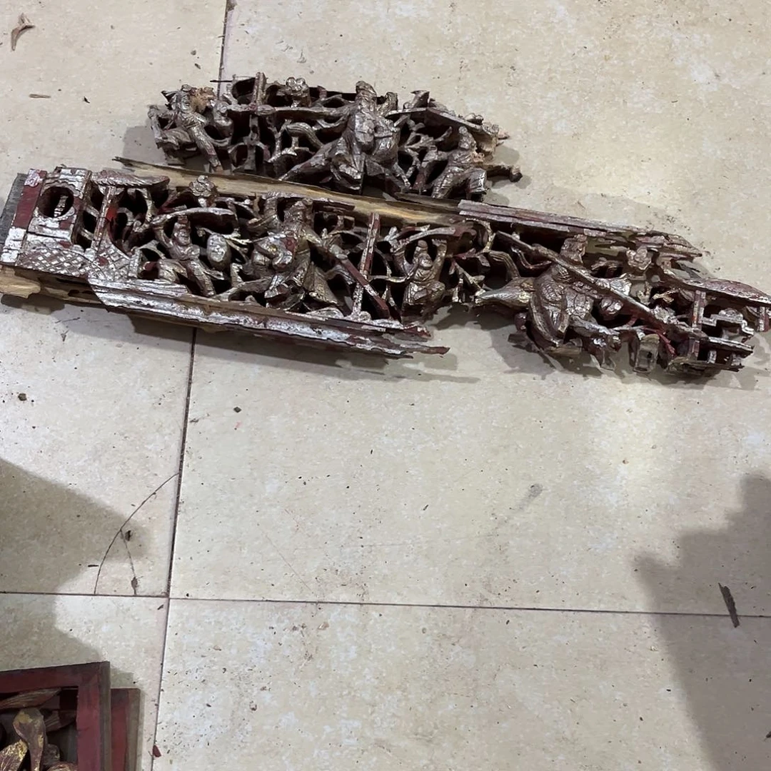 魔***易香榧木木雕.花板.家具.古建构件.卡子花.结子