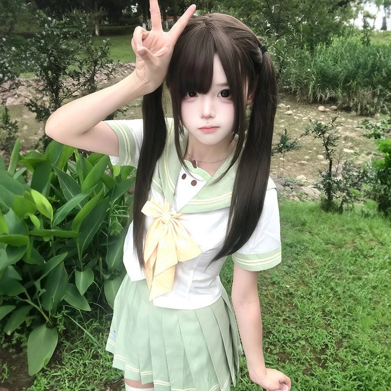 甜嗑jk原创正品【呆呆果】新品收腰水手服制服套装