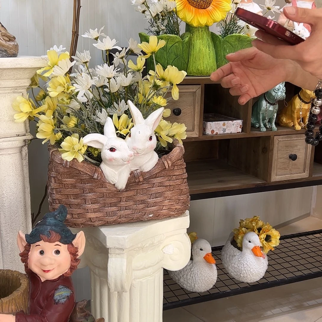 花园摆件红红火火