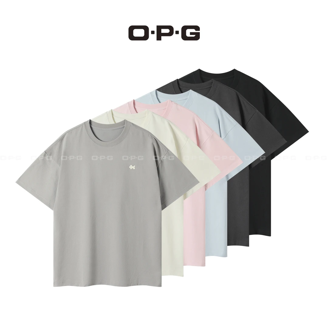 遥发服装【小清新小狗印花透气T恤】夏季情侣百搭时尚短袖上衣2568