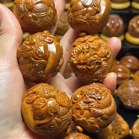 d***f橄榄核手串/手链龙财