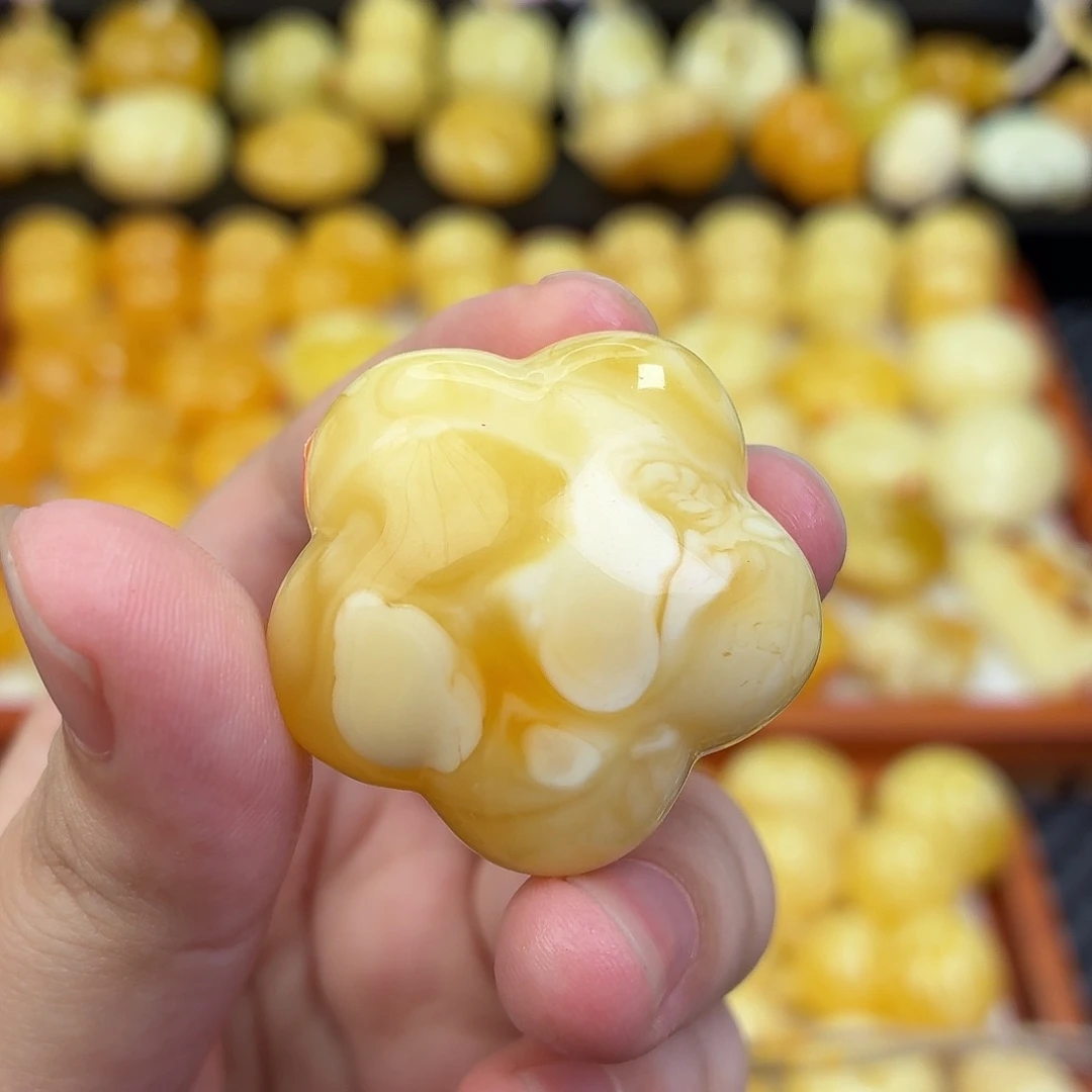 蜜蜡未镶嵌毛衣链蜜蜡