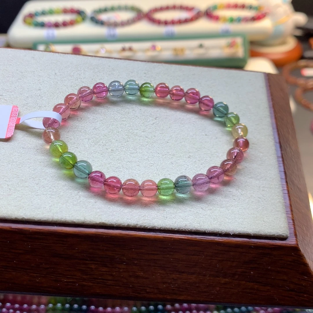 手串未镶嵌碧玺艳丽彩虹