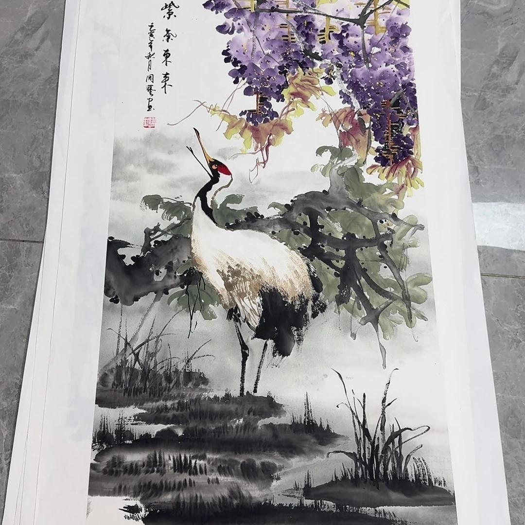 国画国画作品欣赏 100*50