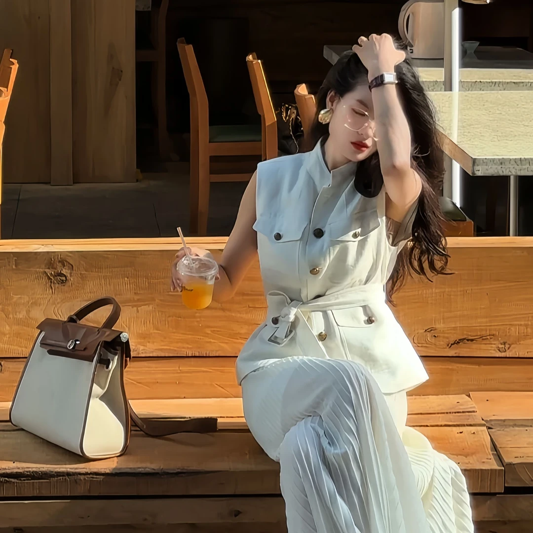 年终大促【老钱马甲】3/27春夏上新经典无袖马甲上衣M25MJ260