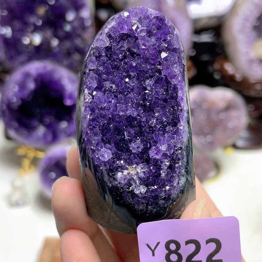 紫晶摆件未镶嵌晶震