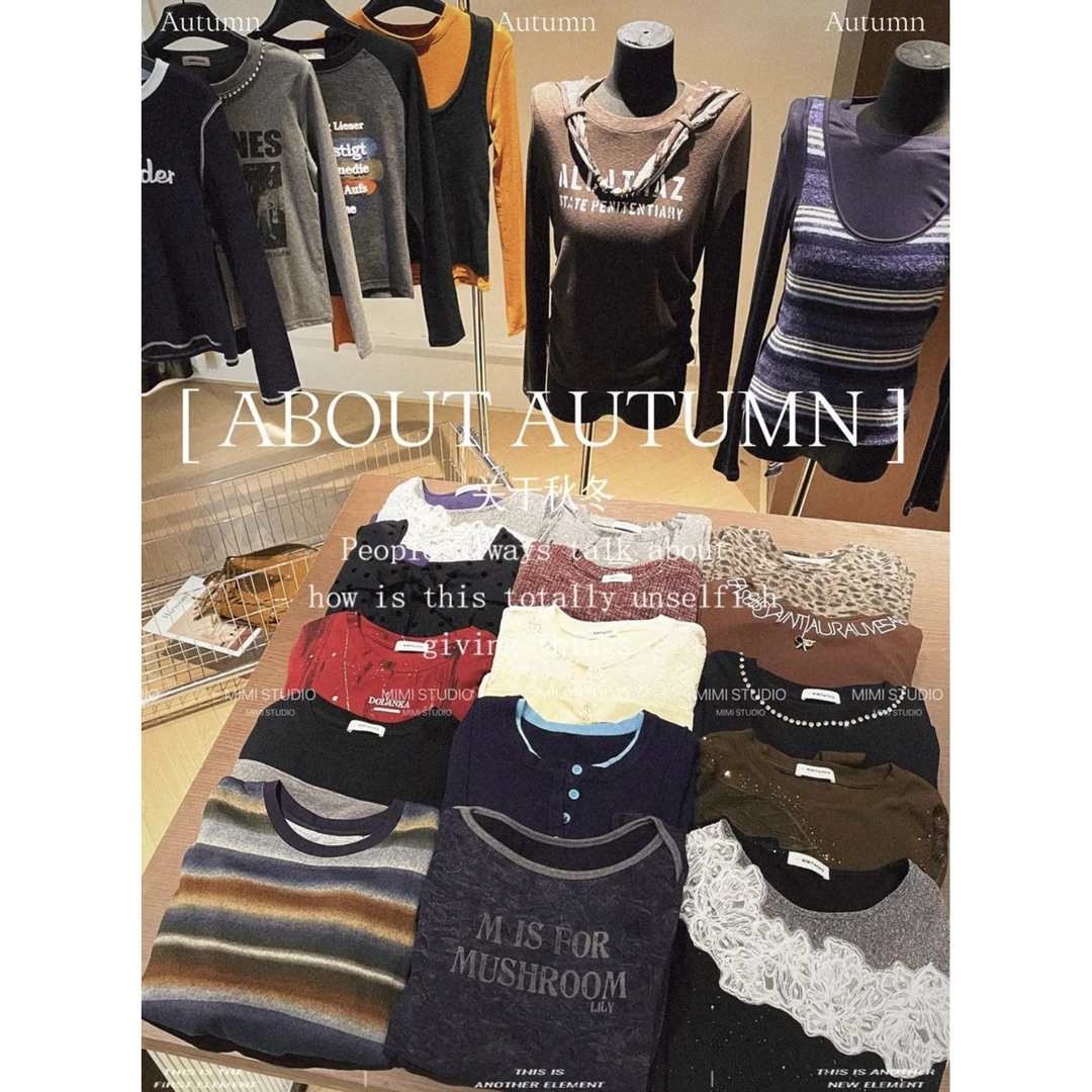 LL秋冬长袖新款合集 2025新款气质时髦长袖T恤女百搭显瘦休闲上衣