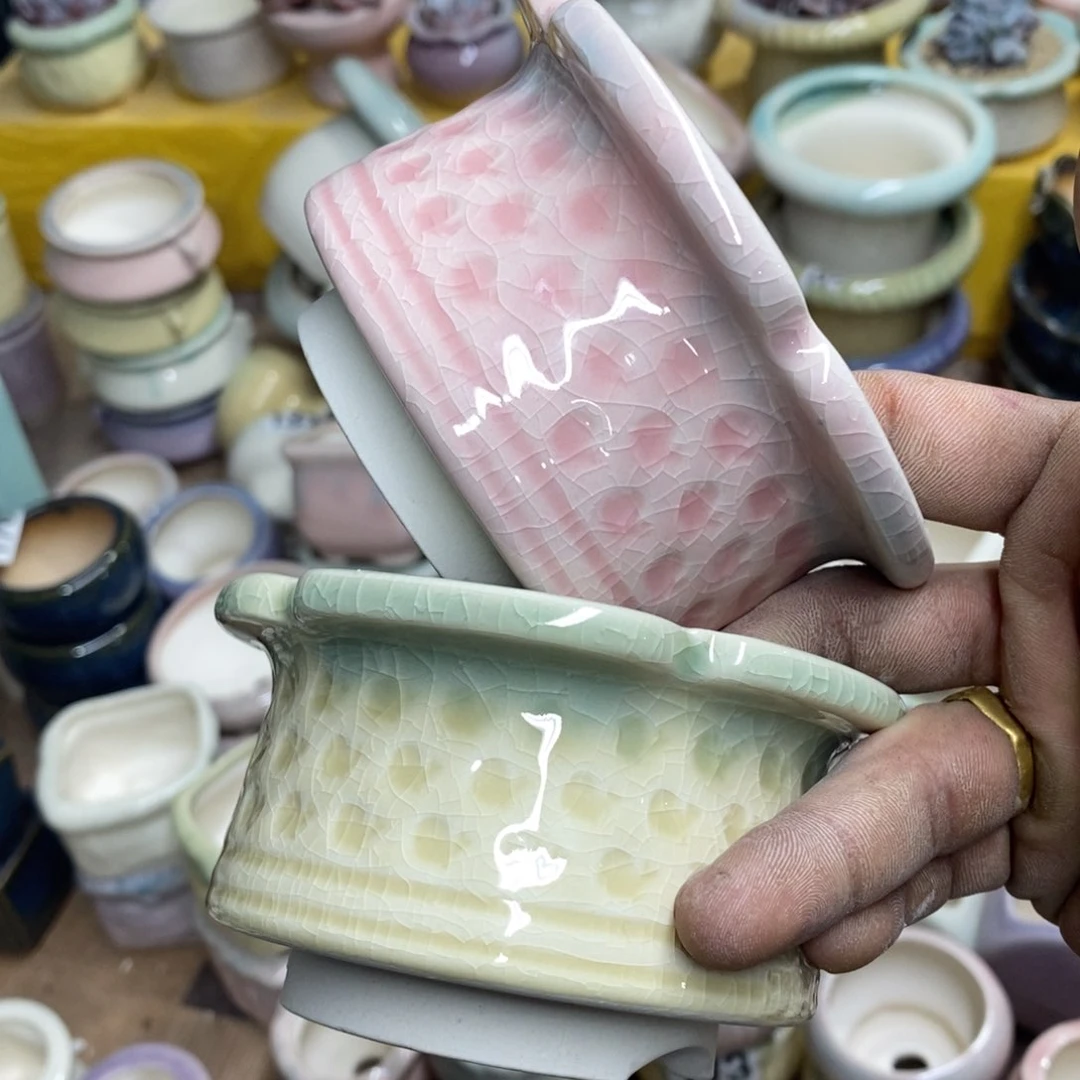 红陶花盆瑕疵盆满12包邮