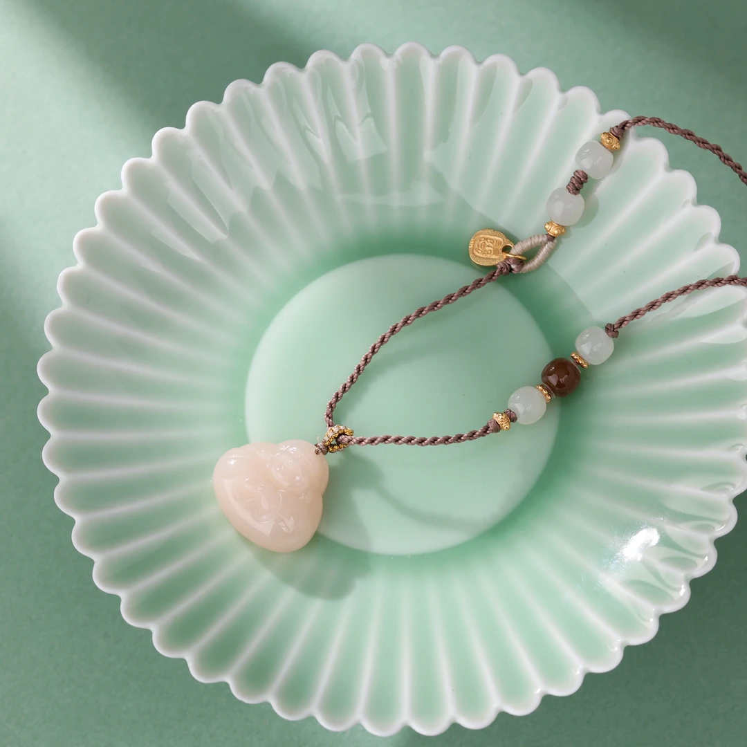 【央博玉】S925和田玉吊坠-YB93550032-多样性发一|BHT5