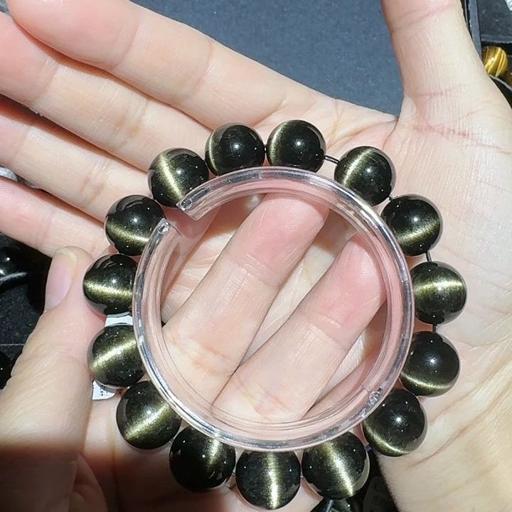 茕***尘黑曜岩未镶嵌手链