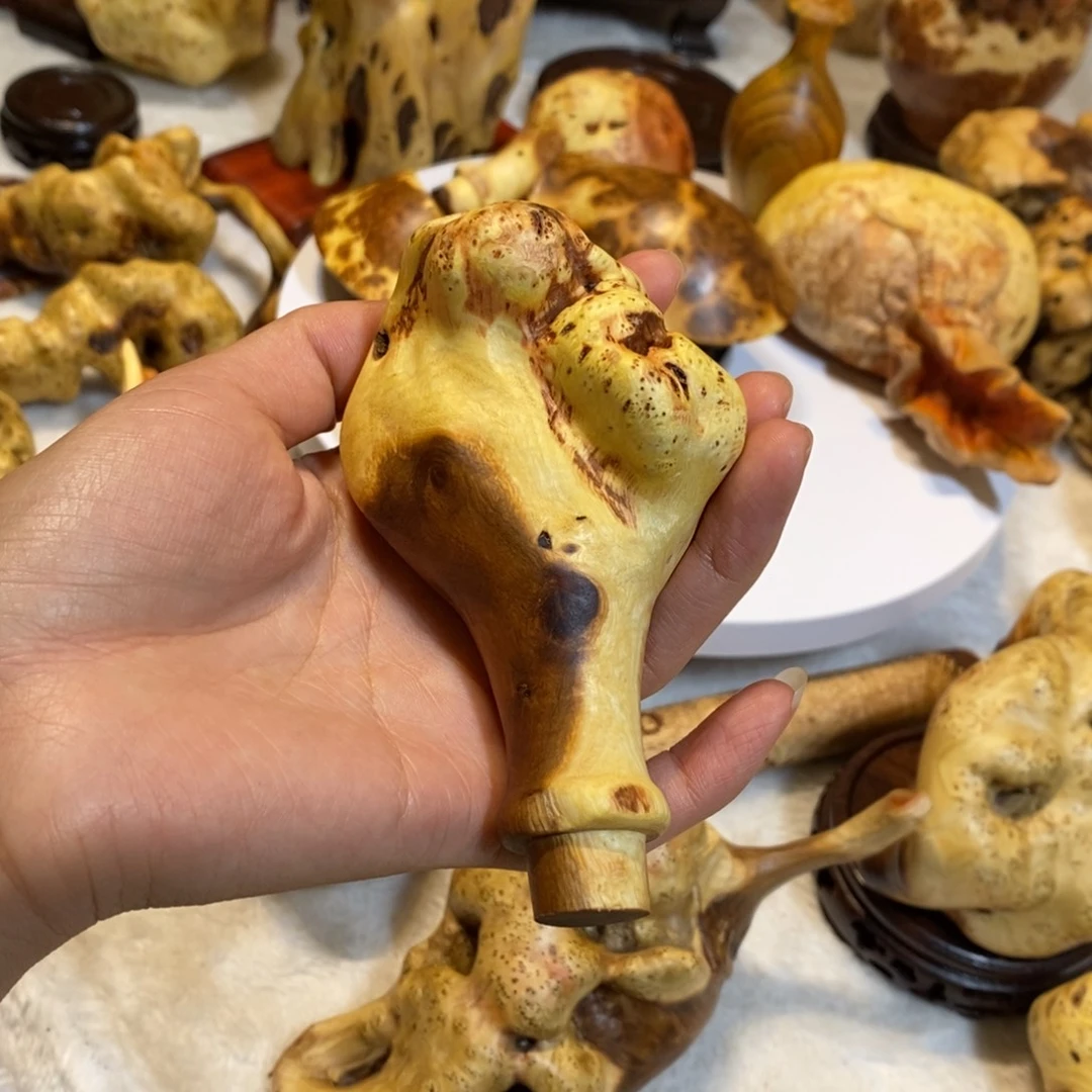 ༺***༻火琉璃手把件文玩红红火火