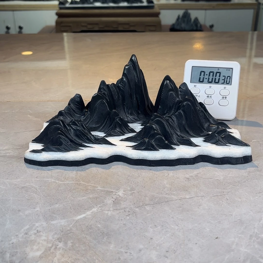 大***侠灵璧石手工雕刻奇石摆件