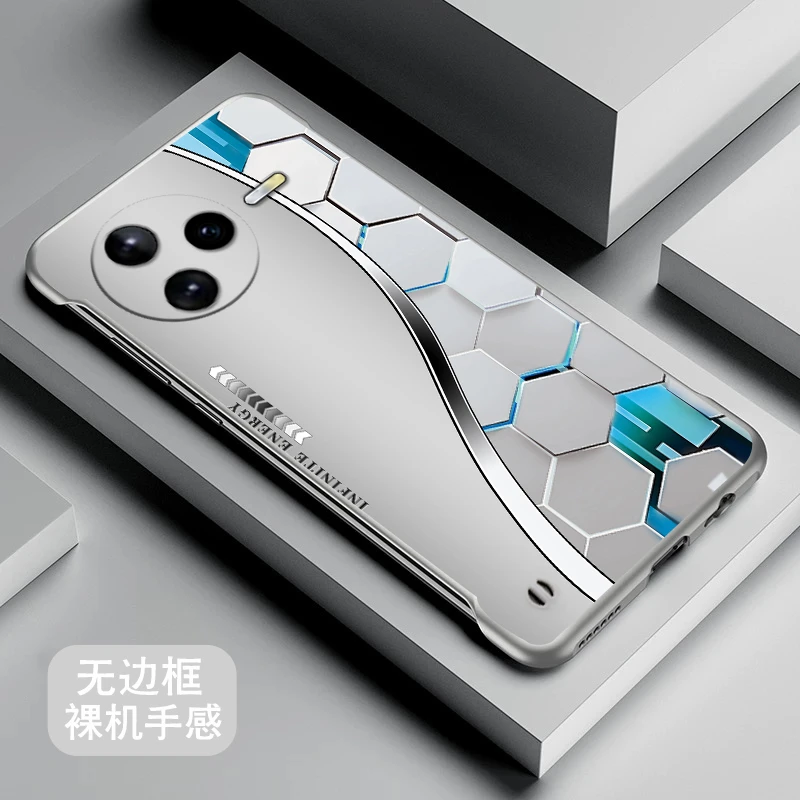 科幻菱形适用红米k80pro手机壳REDMIK80无边框红米k80电竞版男生