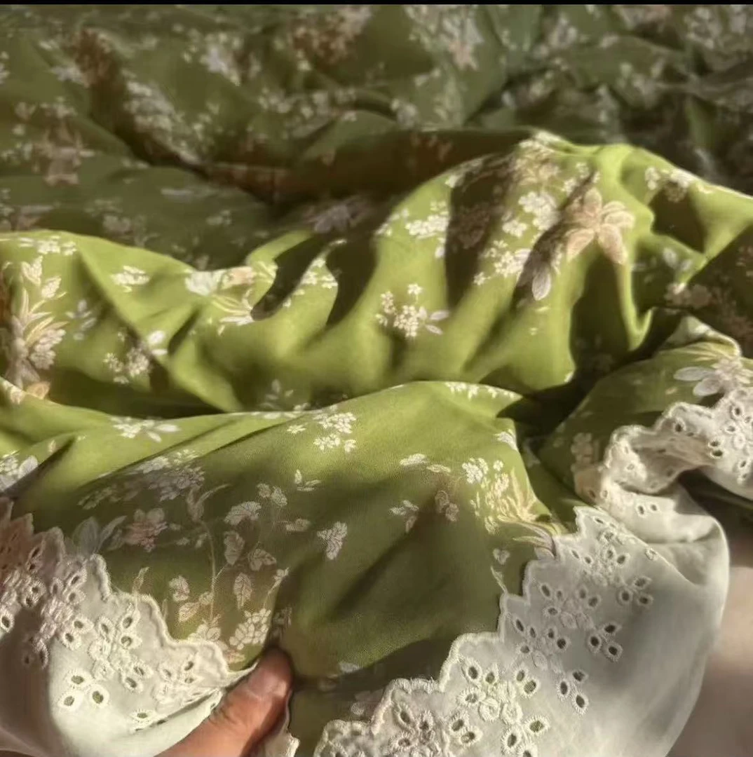 秋冬加厚保暖法式复古花边款全棉双层纱纯棉小碎花四件套奢华床品