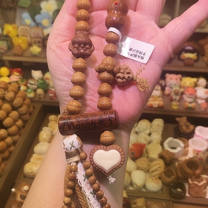 猴头核桃吊坠猴头葫芦手持设计款