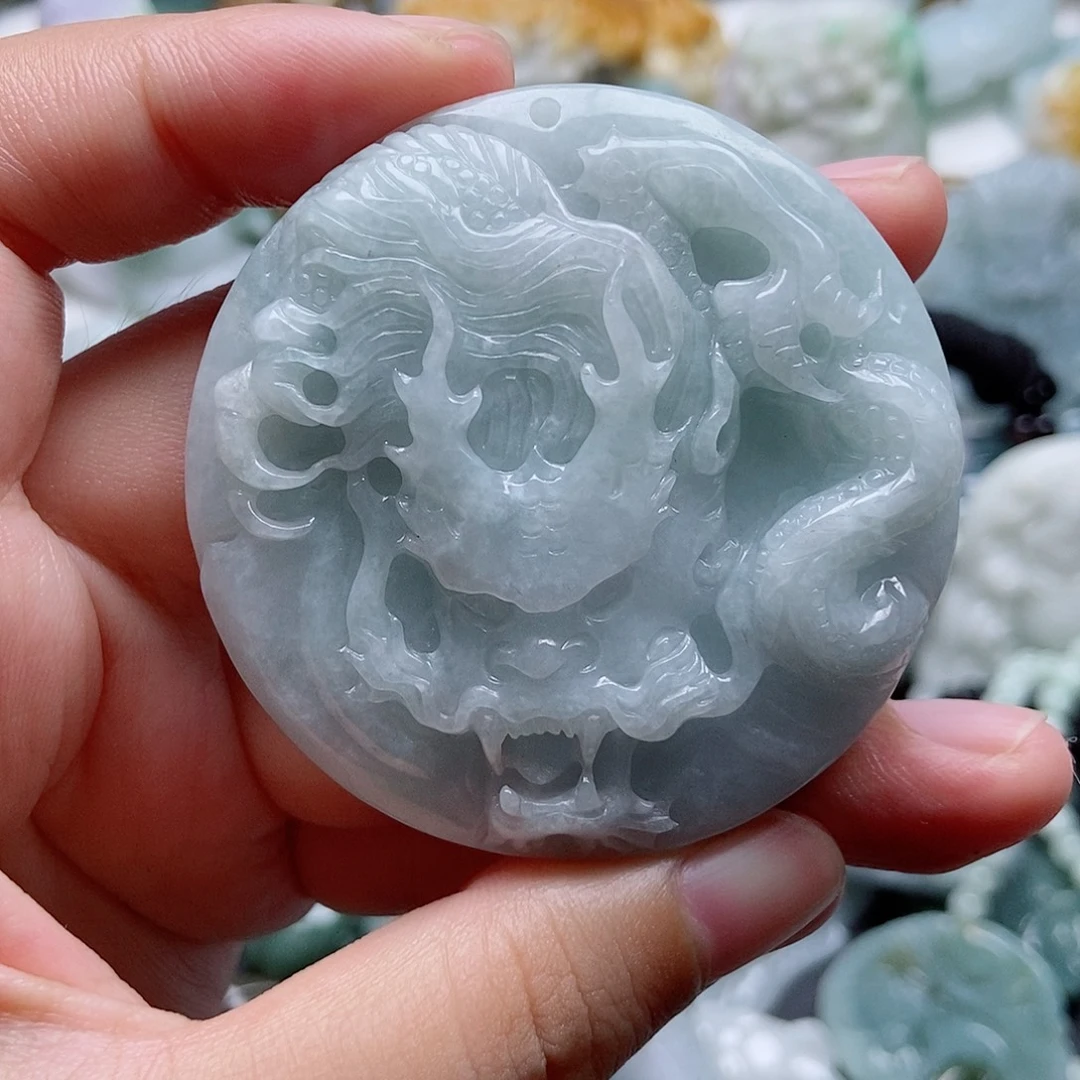 翡翠未镶嵌吊坠(不含链)1