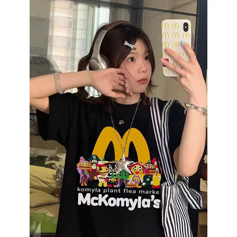 m娃娃新款时尚短袖