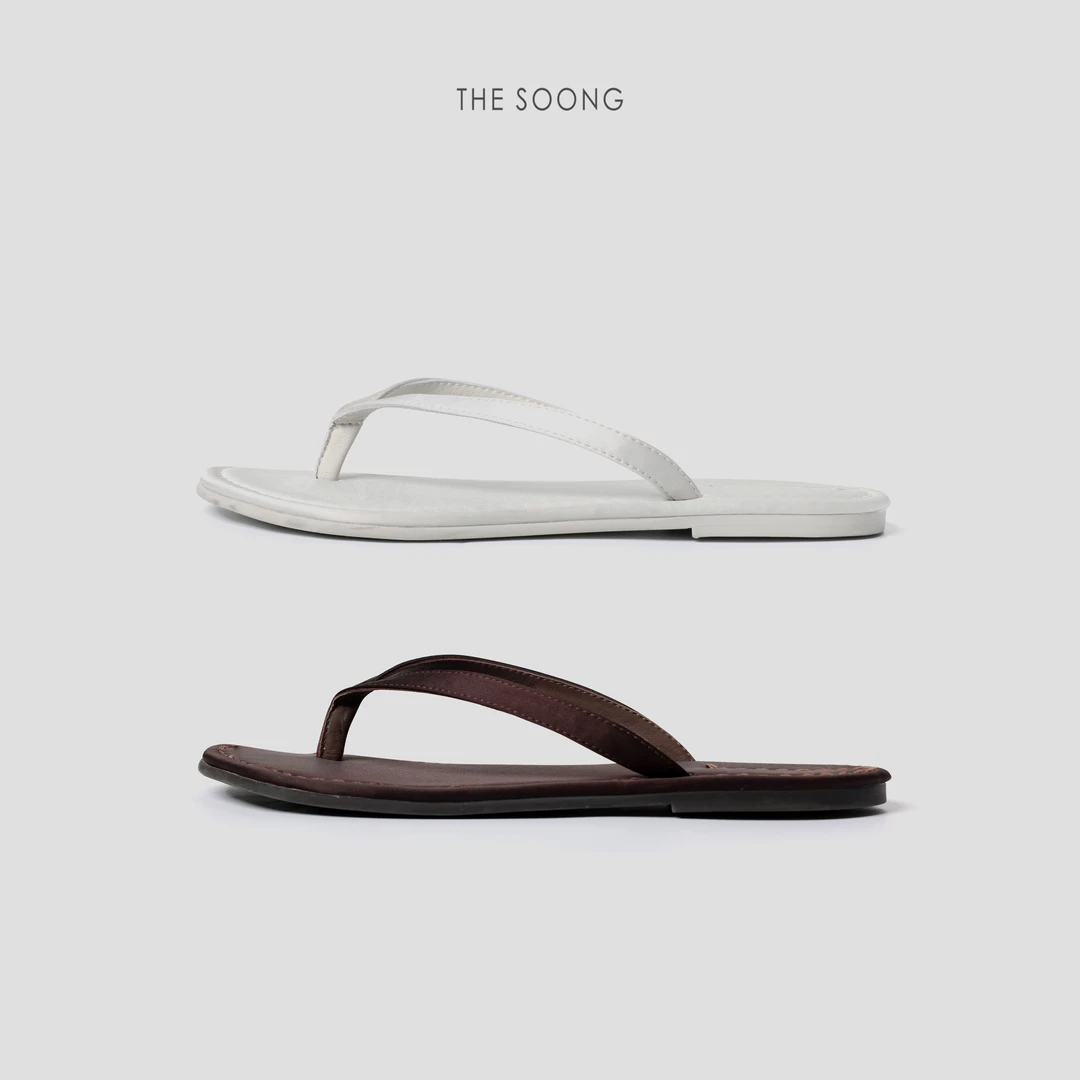 THESOONG |"真丝羊皮拖鞋"时髦柔软丝滑高级感拖鞋