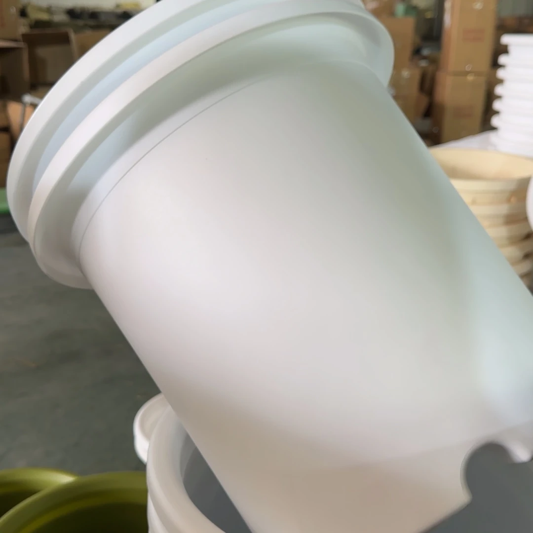 树脂爱**人四季盆8#无拖纯白100